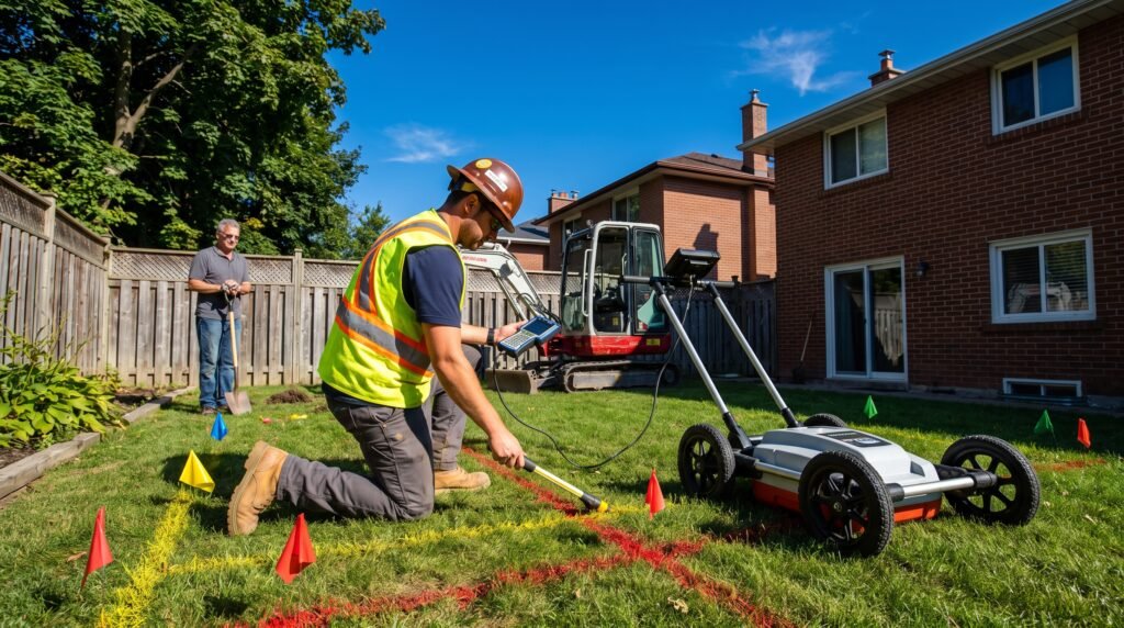 Toronto backyard digging