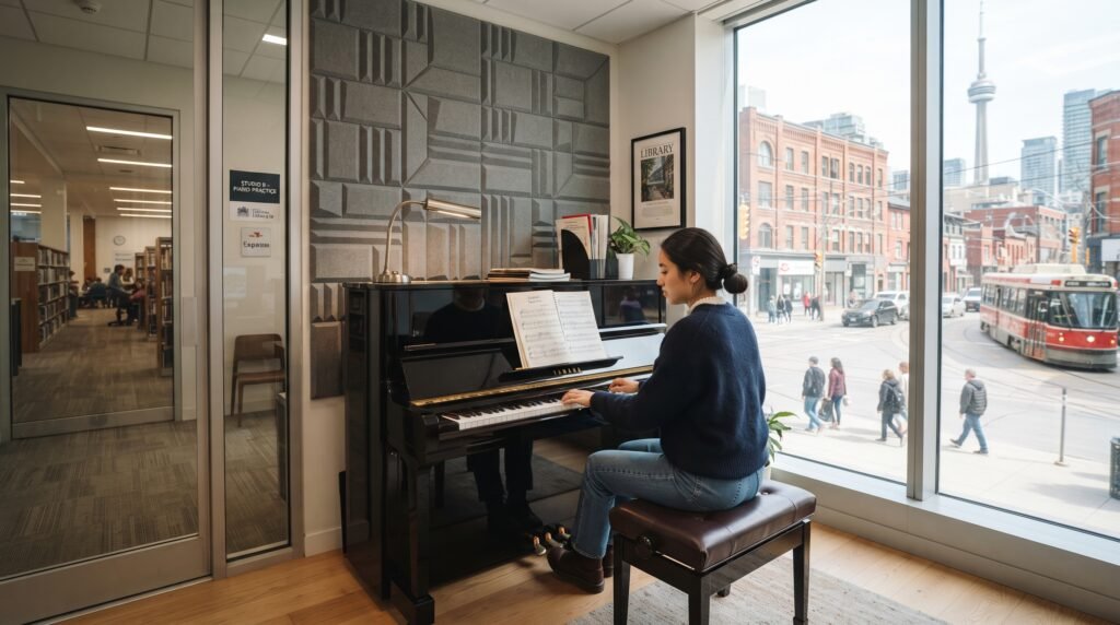 Toronto library piano rooms